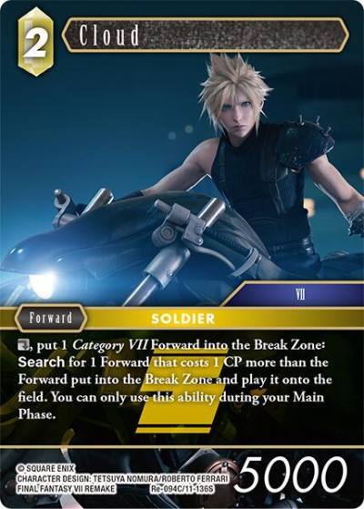 Cloud Re-094C/11-136S Legacy Collection Final Fantasy card