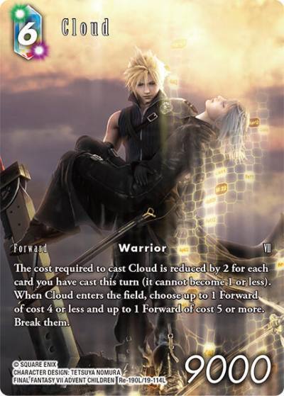Cloud Full Art Re-190L/19-114L Legacy Collection Final Fantasy card