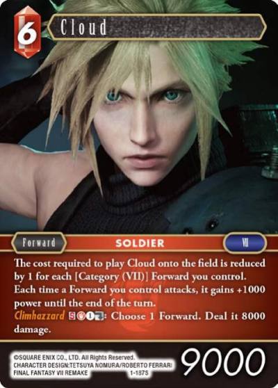Cloud Starter 1-187S Opus I Final Fantasy card