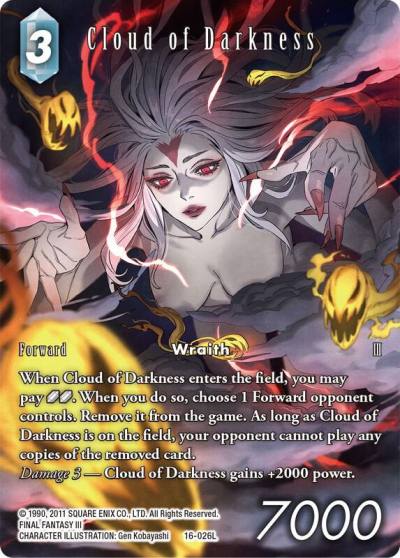 Cloud of Darkness Full Art 16-026L Emissaries of Light Final Fantasy card