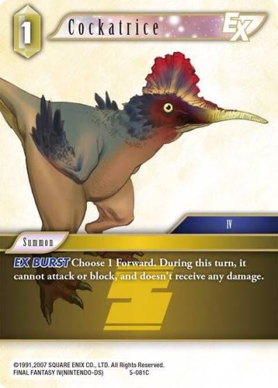 Cockatrice EX 5-081C Opus V Final Fantasy card