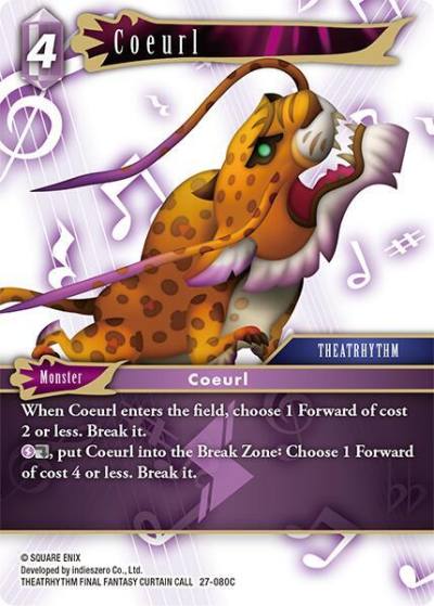 Coeurl 27-080C Journey of discovery Final Fantasy card