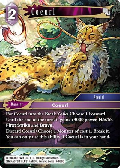 Coeurl 7-089C Opus VII Final Fantasy card