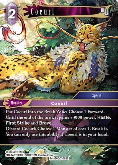 Coeurl Re-130C/7-089C Legacy Collection Final Fantasy card