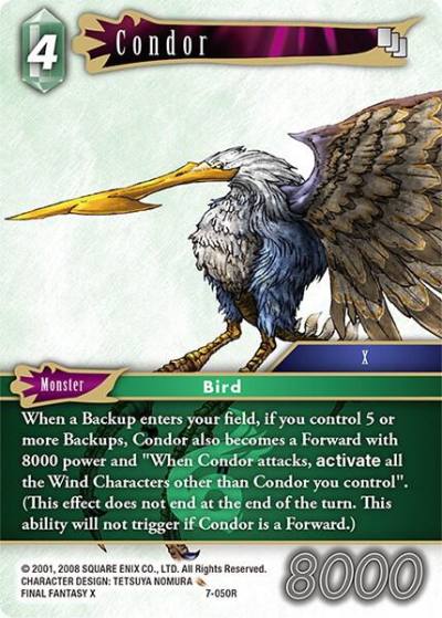 Condor 7-050R Opus VII Final Fantasy card