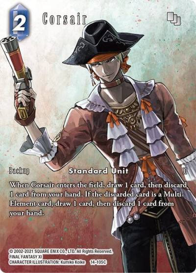 Corsair Full Art 14-105C Opus XIV: Crystal Abyss Final Fantasy card