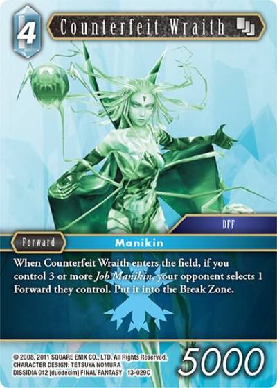 Counterfeit Wraith 13-029C Opus XIII: Crystal Radiance Final Fantasy card