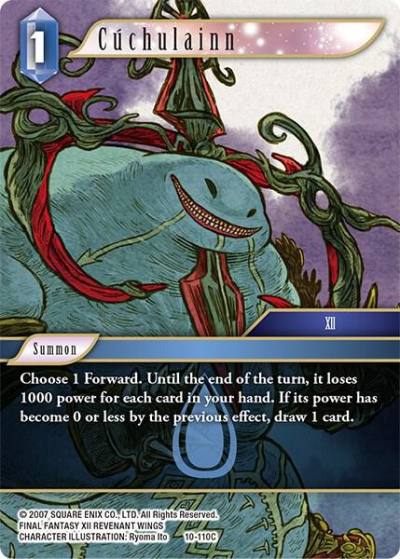 Cuchulainn 10-110C Opus X Final Fantasy card