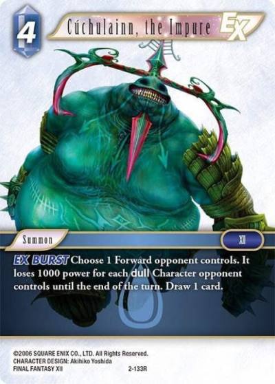 Cuchulainn the Impure EX 2-133R Opus II Final Fantasy card
