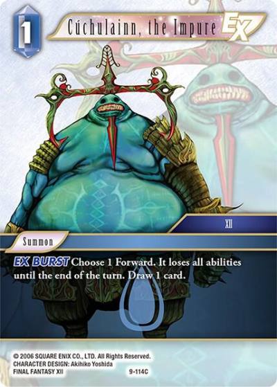 Cuchulainn the Impure EX 9-114C Opus IX Final Fantasy card