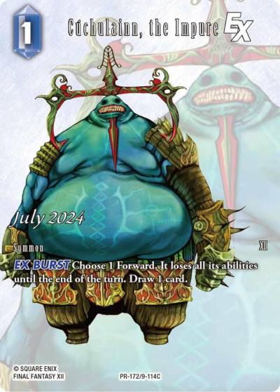 Cuchulainn the Impure EX PR-172/9-114C FF: Promo Cards Final Fantasy card
