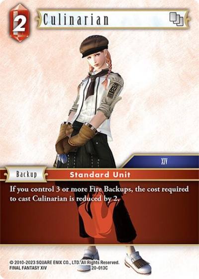 Culinarian 20-013C Dawn of Heroes Final Fantasy card