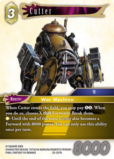 Cutter 25-057R Tears of the Planet Final Fantasy card