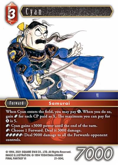 Cyan 21-004L Beyond Destiny Final Fantasy card
