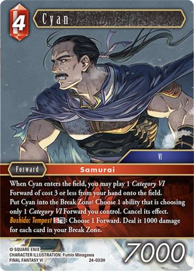 Cyan 24-003H Hidden Legends Final Fantasy card