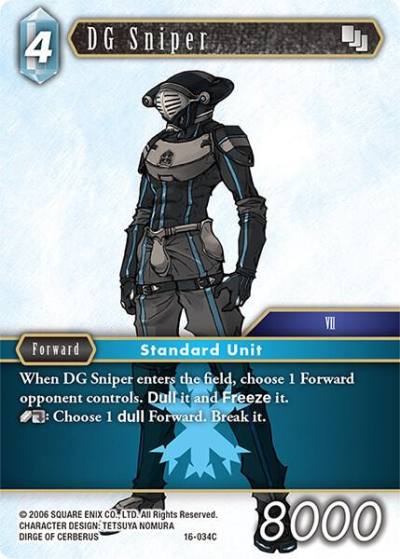 DG Sniper 16-034C Emissaries of Light Final Fantasy card