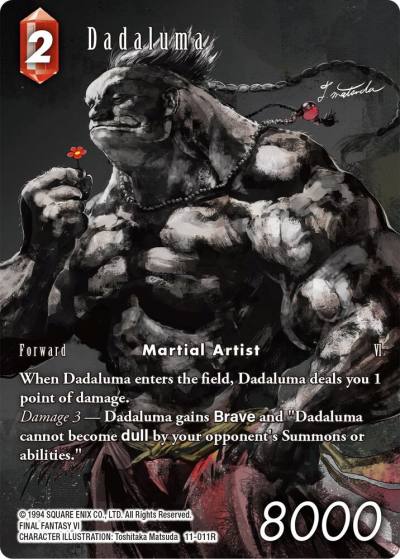 Dadaluma Full Art 11-011R Opus XI Final Fantasy card