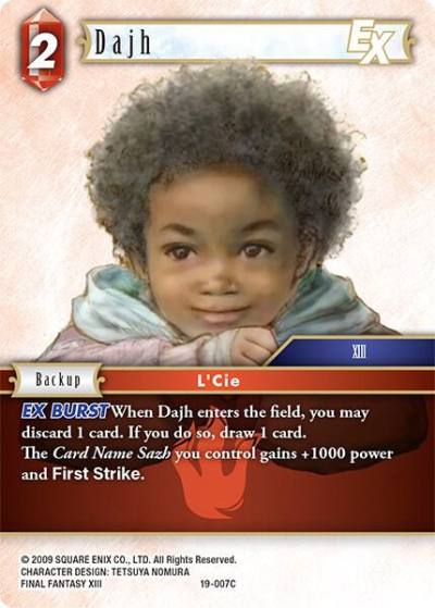 Dajh EX 19-007C From Nightmares Final Fantasy card