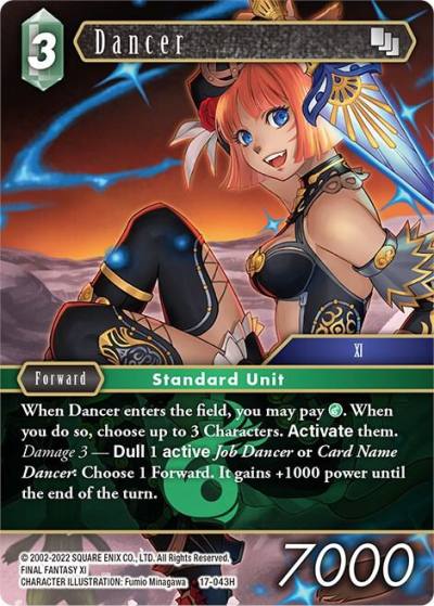 Dancer 17-043H Rebellion's Call Final Fantasy card