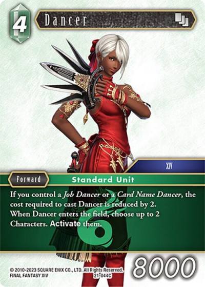 Dancer 21-044C Beyond Destiny Final Fantasy card