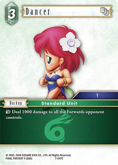 Dancer 7-047C Opus VII Final Fantasy card