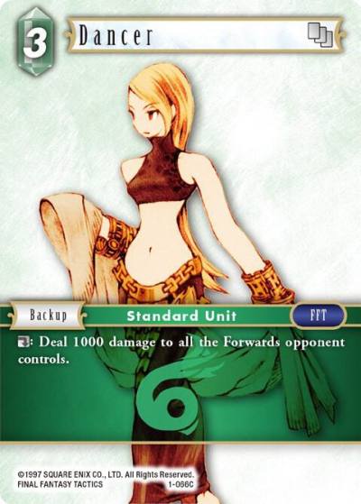 Dancer Female Unit 1-066C Opus I Final Fantasy card