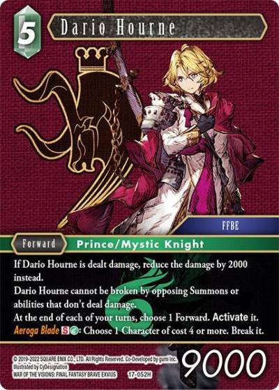 Dario Hourne 17-052H Rebellion's Call Final Fantasy card