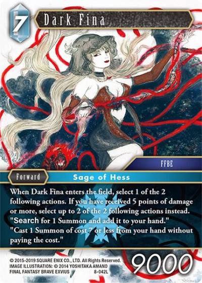 Dark Fina 8-042L Opus VIII Final Fantasy card