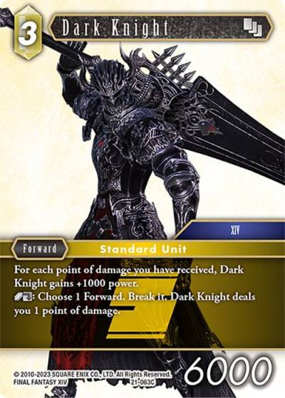 Dark Knight 21-063C Beyond Destiny Final Fantasy card
