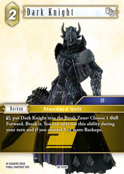 Dark Knight 28-059C Dreamlike Oceans Final Fantasy card