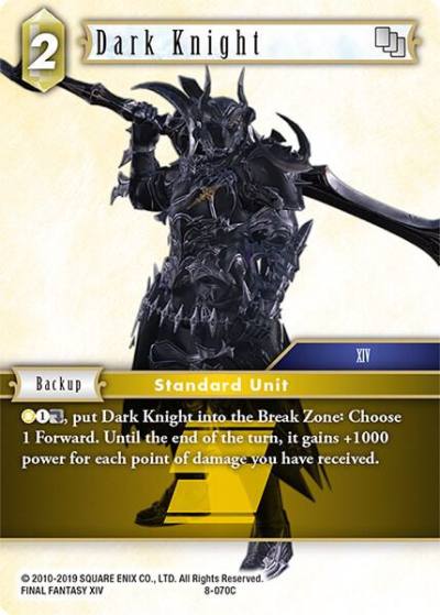 Dark Knight 8-070C Opus VIII Final Fantasy card