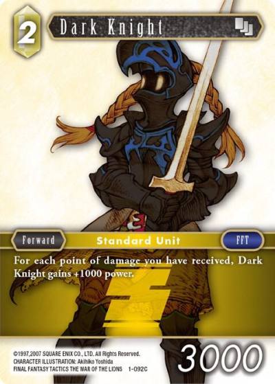 Dark Knight Female Unit 1-092C Opus I Final Fantasy card