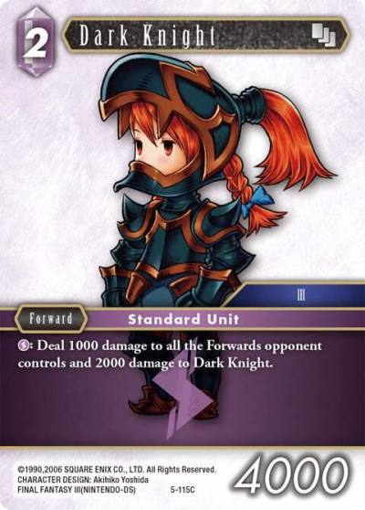 Dark Knight Refia 5-115C Opus V Final Fantasy card