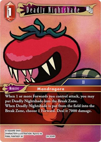 Deadly Nightshade 24-004R Hidden Legends Final Fantasy card
