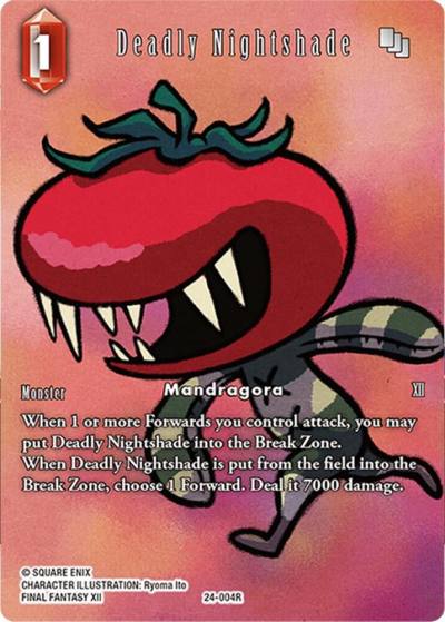 Deadly Nightshade Full Art 24-004R Hidden Legends Final Fantasy card
