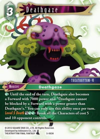 Deathgaze 5-063H Opus V Final Fantasy card
