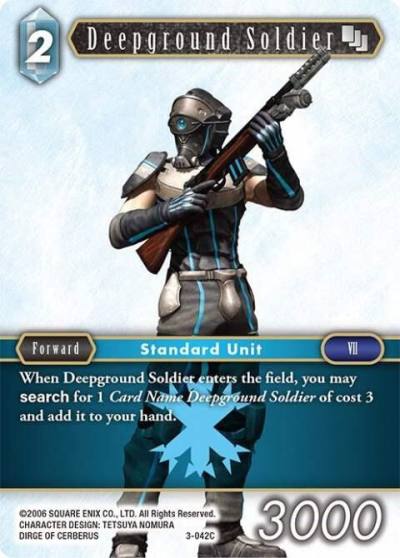 Deepground Soldier 3-042C Opus III Final Fantasy card