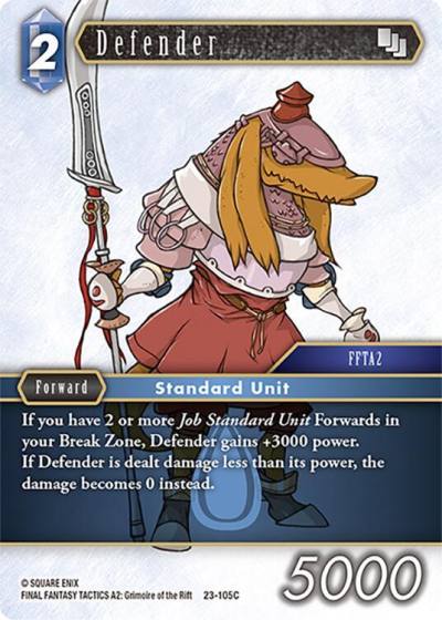 Defender 23-105C Hidden Trials Final Fantasy card