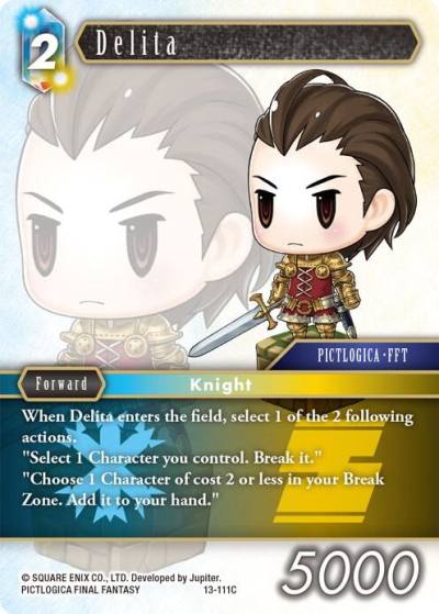 Delita 13-111C Opus XIII: Crystal Radiance Final Fantasy card