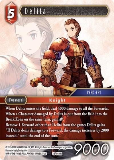 Delita 16-014R Emissaries of Light Final Fantasy card