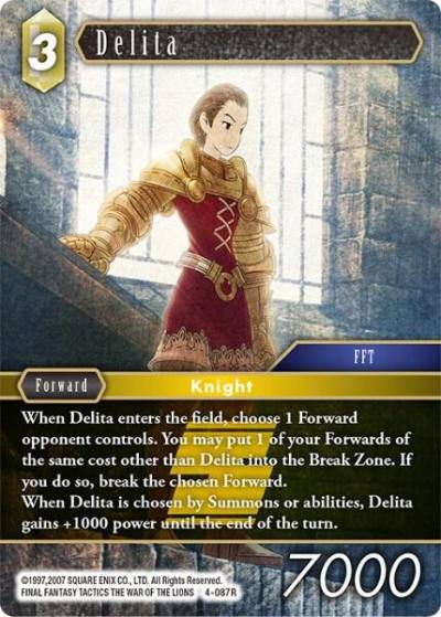 Delita 4-087R Opus IV Final Fantasy card