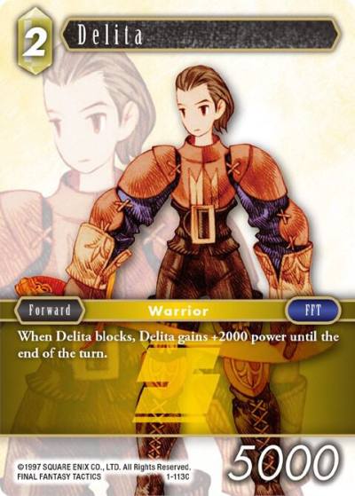 Delita Common 1-113C Opus I Final Fantasy card