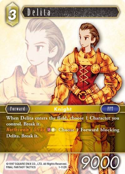 Delita Rare 1-112R Opus I Final Fantasy card
