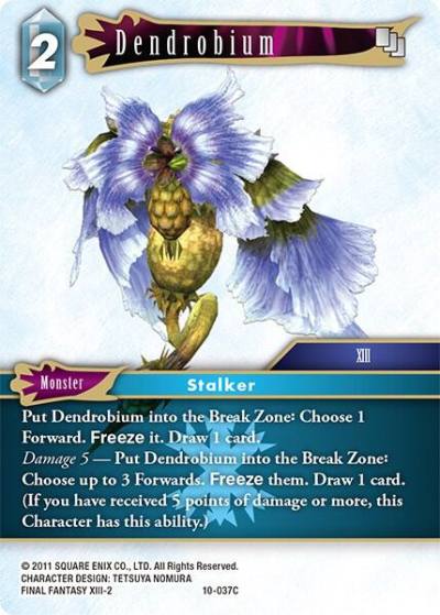 Dendrobium 10-037C Opus X Final Fantasy card