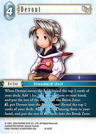 Devout 14-033C Opus XIV: Crystal Abyss Final Fantasy card