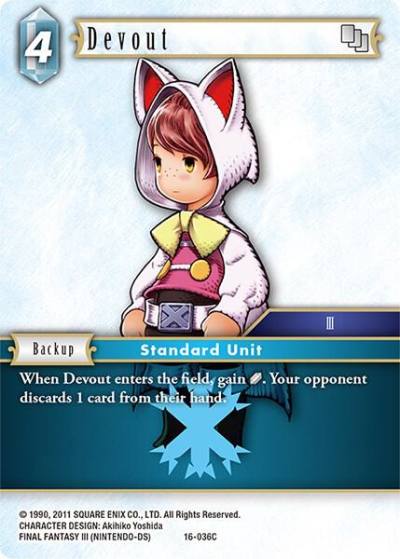 Devout 16-036C Emissaries of Light Final Fantasy card