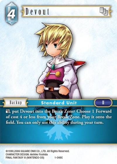 Devout Ingus 1-048C Opus I Final Fantasy card