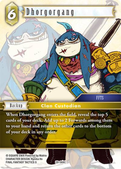 Dhorgorgang 29-069C Blissful Eternity Final Fantasy card