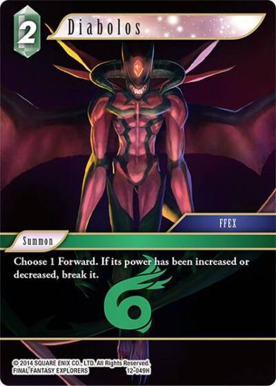 Diabolos 12-049H Opus XII Final Fantasy card