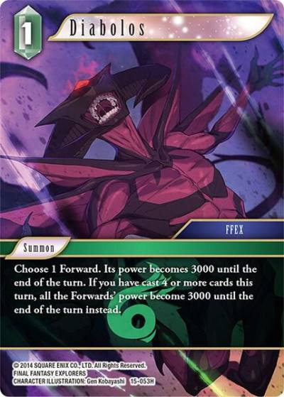 Diabolos 15-053H Crystal Dominion Final Fantasy card